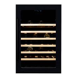 Foto van Vinata wijnklimaatkast premium met zwarte deur - 48 flessen
