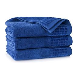 Foto van Pure4u paulo antibacterieel hotel handdoek - donker blauw - 4 stuks -