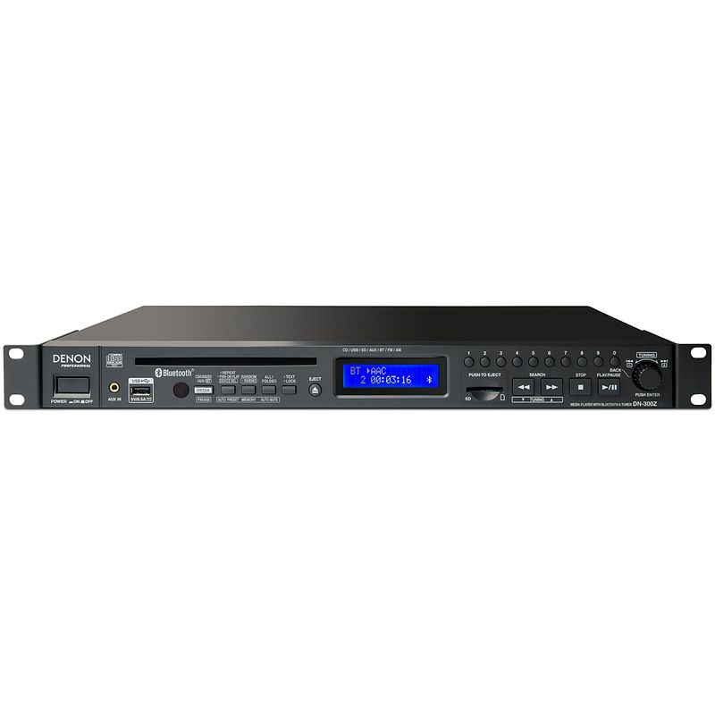 Foto van Denon professional dn-300zb mediaspeler met bluetooth