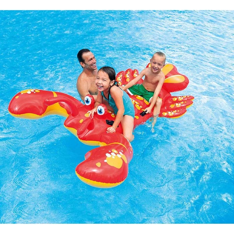 Foto van Intex opblaasbaar figuur krab ride-on - 213 x 137 cm