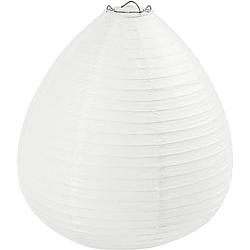 Foto van Creativ company rijstpapier lamp wit druppel, 27cm