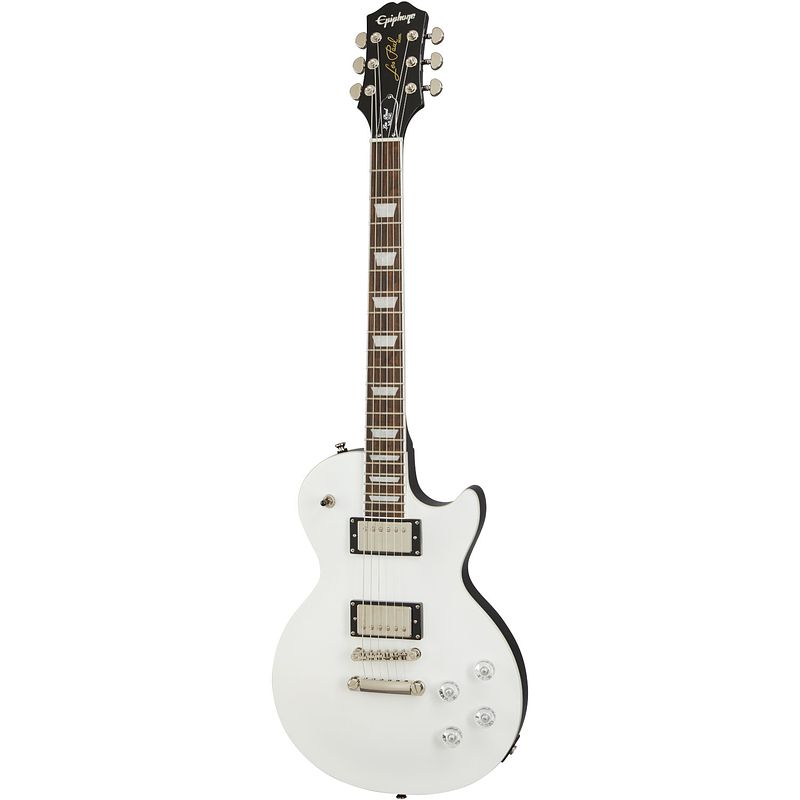 Foto van Epiphone les paul muse pearl white metallic elektrische gitaar