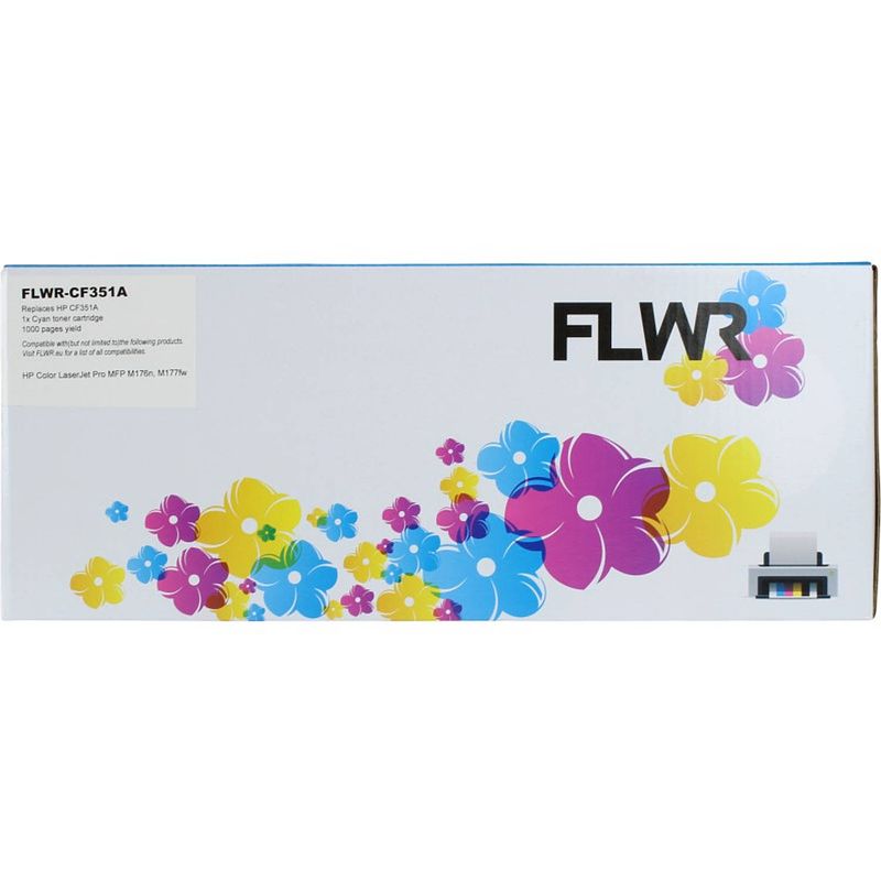 Foto van Flwr hp 130a cyaan toner