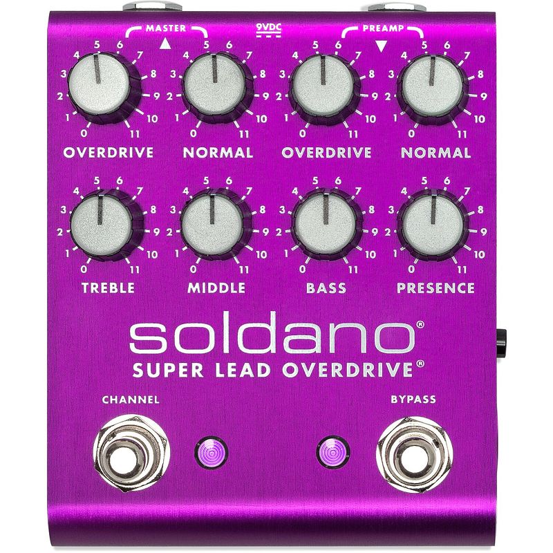 Foto van Soldano slo plus purple limited edition 2-kanaals crunch / overdrive effectpedaal