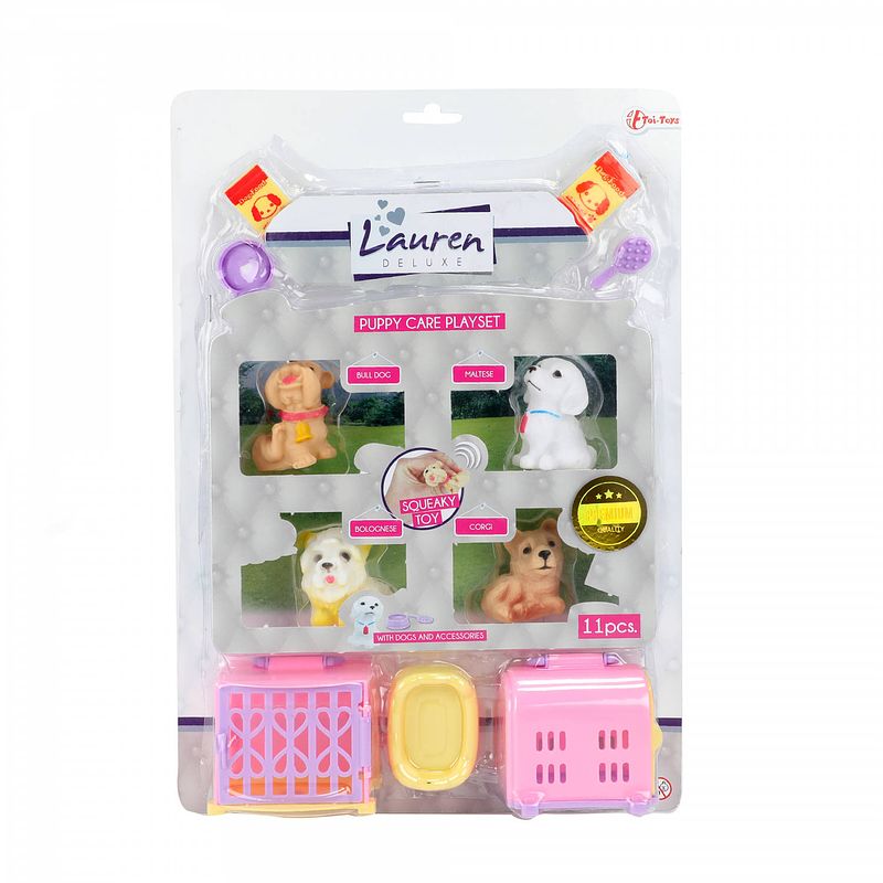 Foto van Toi-toys lauren deluxe zorgset puppy