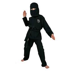 Foto van Verkleedkleding ninja pak kinderen 128 (8 jaar) - carnavalskostuums