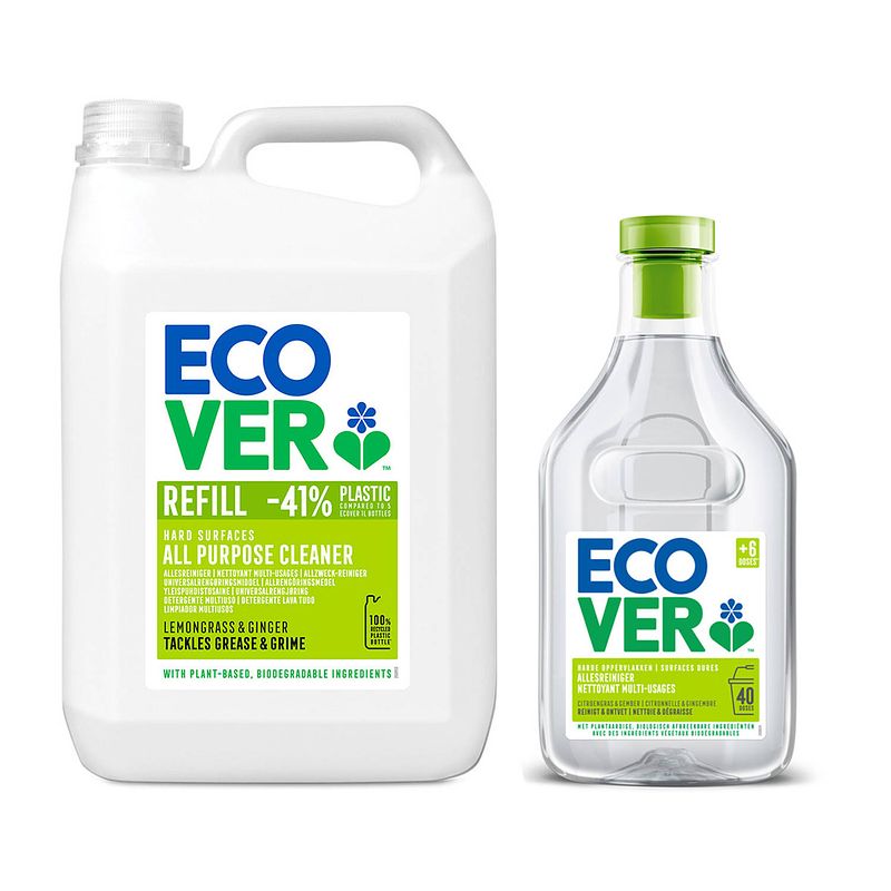 Foto van Ecover allesreiniger promopack - citroengras & gember - 5l + 1 l