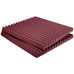 Foto van Auralex studiofoam wedges burgundy 61x61x5cm absorber rood (12-delig)