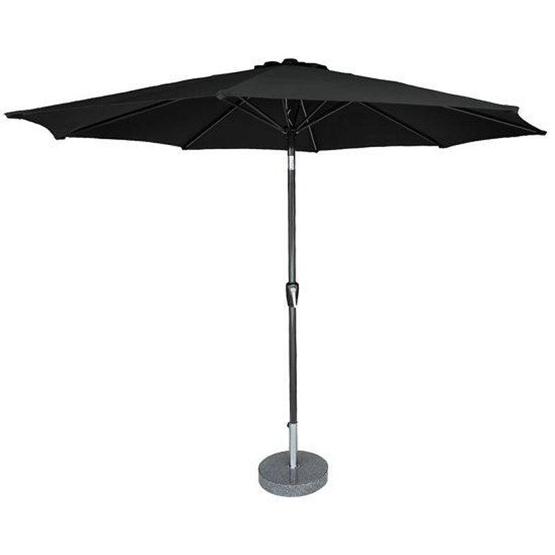 Foto van Kopu® calma black - stevige ronde aluminium parasol doorsnede 300 cm