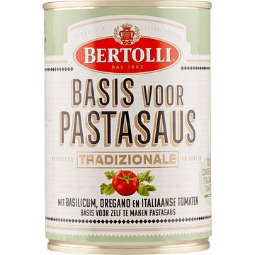 Foto van Bertolli basis voor pastasaus tradizionale met basilicum, oregano en italiaanse tomaten 400 g bij jumbo