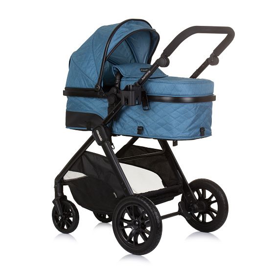 Foto van Chipolino harmony opvouwbare 3 in 1 kinderwagen met luiertas blue