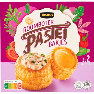 Foto van Jumbo pastei bakjes 4 stuks