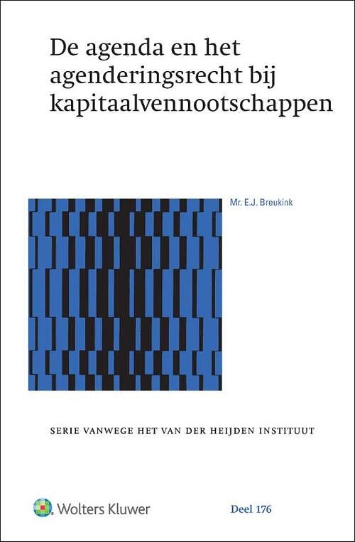 Foto van De agenda en het agenderingsrecht bij kapitaalvennootschappen - paperback (9789013168143)