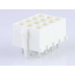 Foto van Molex 432550099 male behuizing (board) totaal aantal polen: 12 rastermaat: 6.35 mm 1 stuk(s) tray