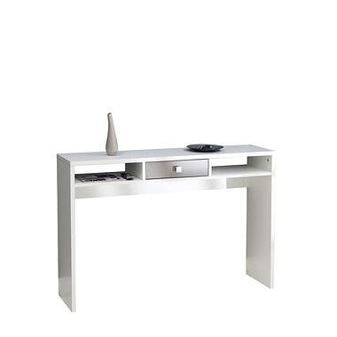 Foto van Symbiosis sidetable helsoya - wit/taupe - 79,2x120x28 cm - leen bakker