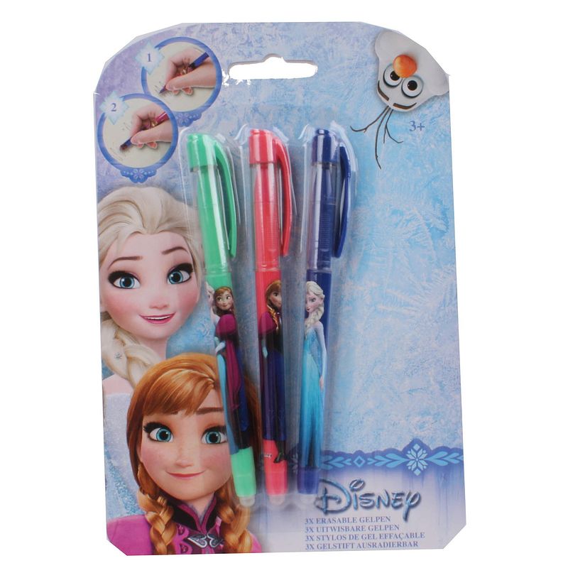 Foto van Slammer disney frozen uitwisbare gelpennen 3 stuks