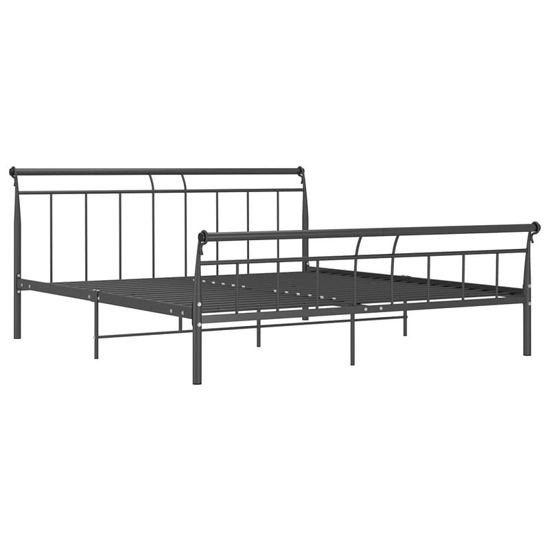 Foto van The living store metalen bedframe - metaal - bedframe - 208 x 206 x 90 cm - massieve constructie