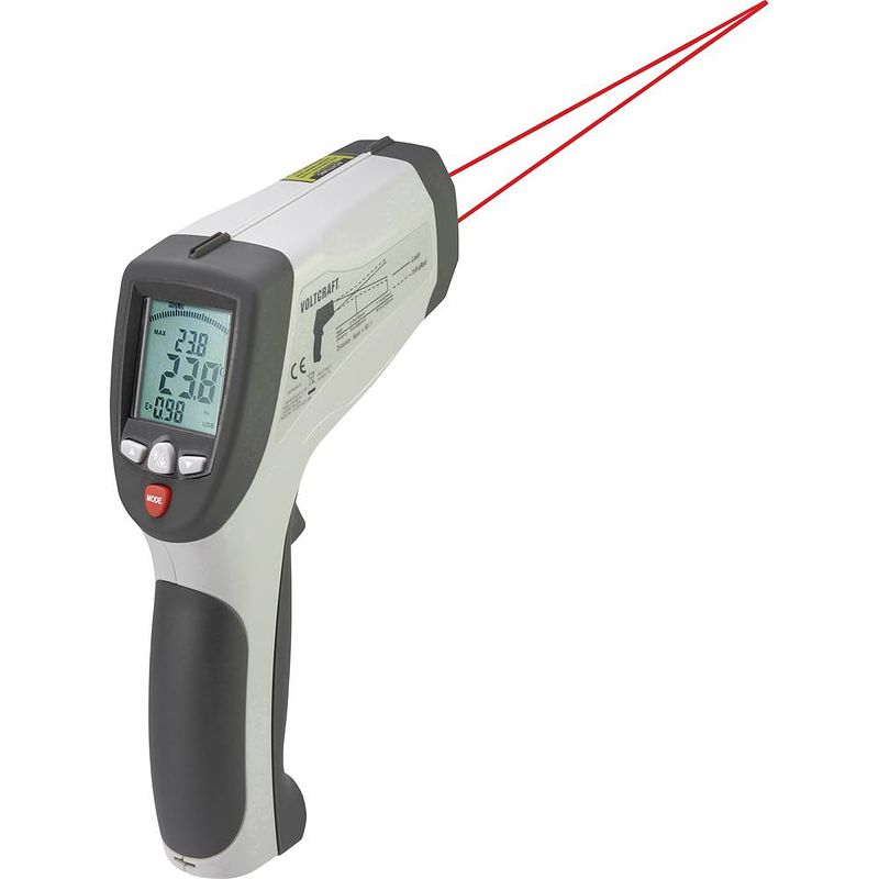 Foto van Voltcraft ir 2201-50d usb infrarood-thermometer optiek 50:1 -50 - 2200 °c pyrometer