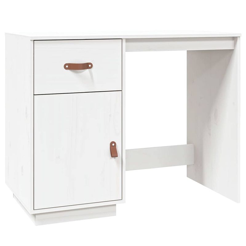 Foto van The living store bureau - bureau - 95x50x75 cm - wit