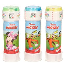 Foto van 3x disney mickey mouse bellenblaas flesjes met bal spelletje in dop 60 ml voor kinderen - bellenblaas