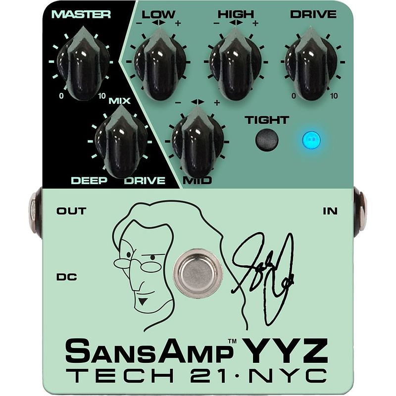 Foto van Tech 21 geddy lee signature sansamp yyz basgitaar preamp effectpedaal