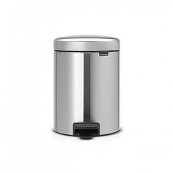 Foto van Brabantia newicon pedaalemmer 5 liter met kunststof binnenemmer - matt steel fingerprint proof