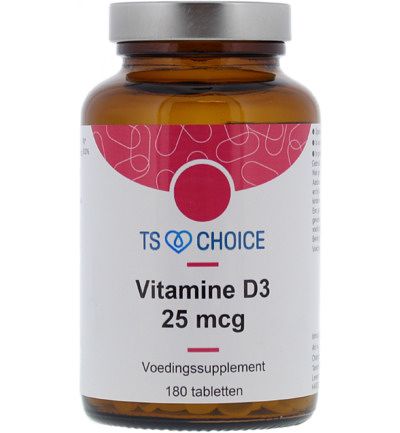 Foto van Ts choice vitamine d3 25 mcg tabletten