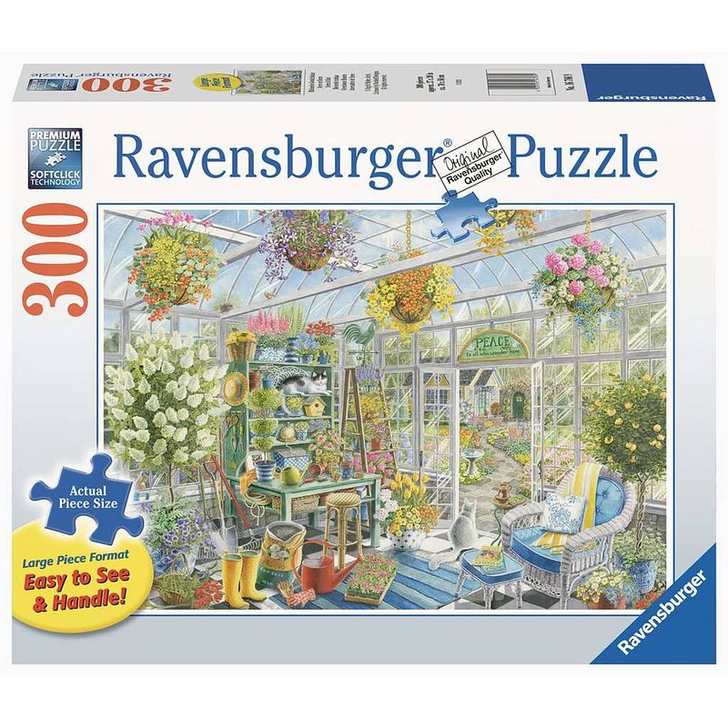 Foto van Ravensburger puzzel bloeiende tuinkas