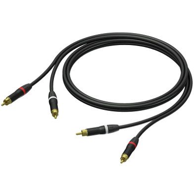 Foto van Procab pra800/3 prime tulpkabel 2x rca male - 2x rca male 3 m