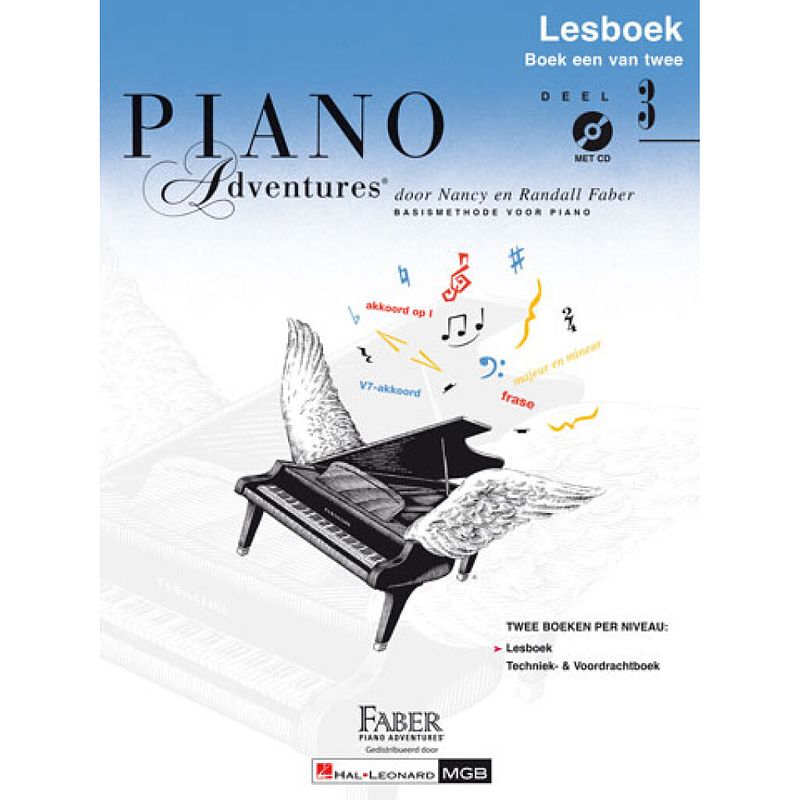 Foto van Hal leonard piano adventures: lesboek deel 3 + cd nederlandstalige editie