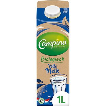 Foto van Campina biologisch volle melk 1l bij jumbo