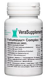 Foto van Verasupplements foliumzuur+ complex tabletten