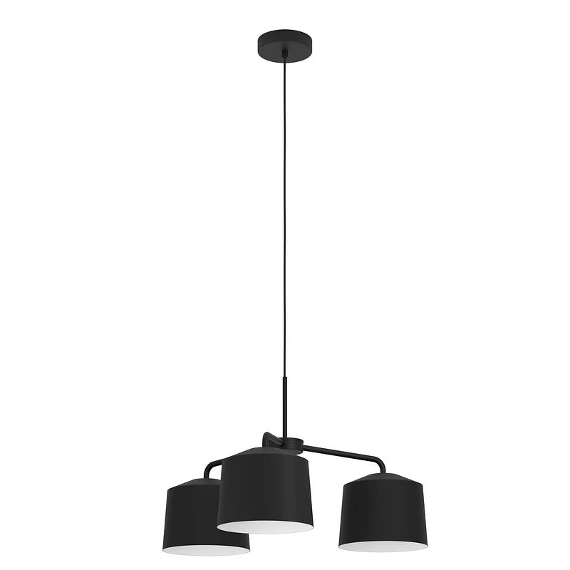 Foto van Eglo caguanes hanglamp - e27 - ø 66,5 cm - zwart/wit