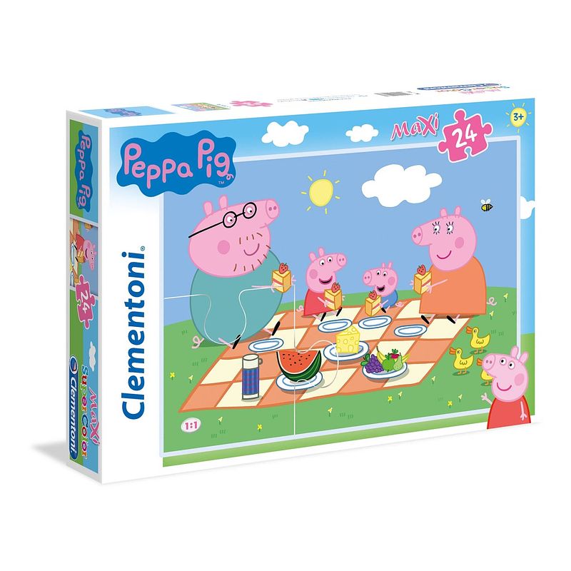 Foto van Clementoni legpuzzel supercolor peppa pig 24 stuks