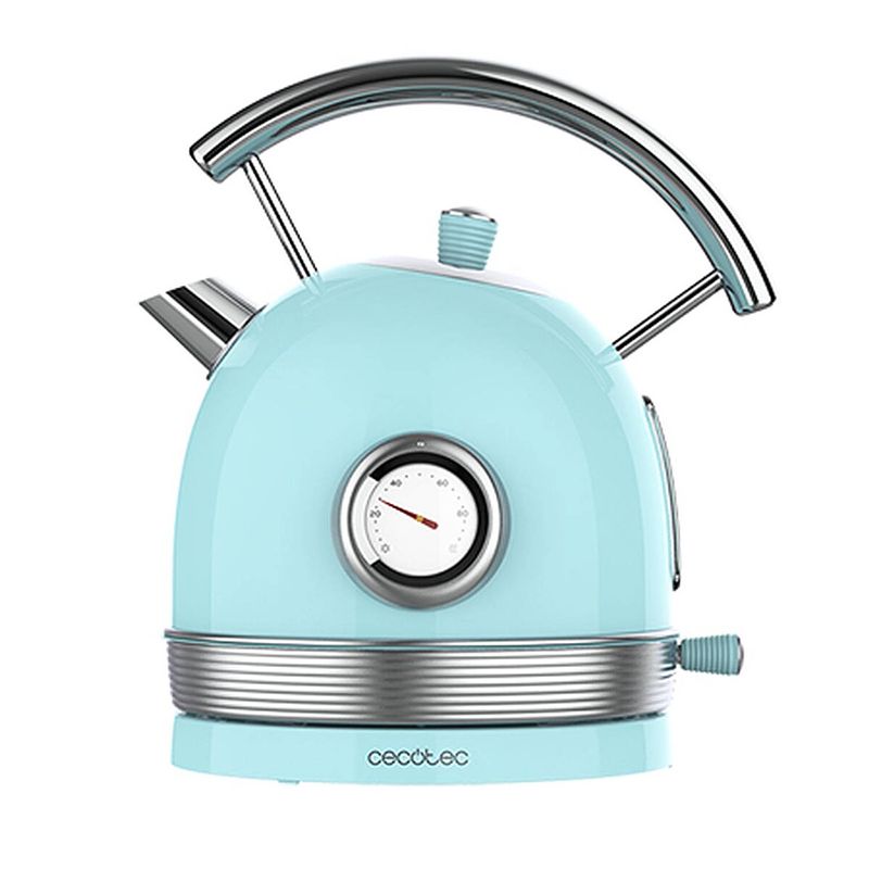 Foto van Waterkoker cecotec thermosense 420 vintage light blue 2200 w 1,8 l