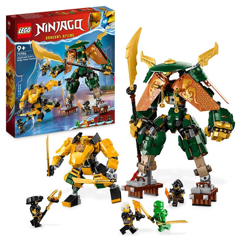 Foto van Lego ningago lloyd & arins ninja team mechs 71794