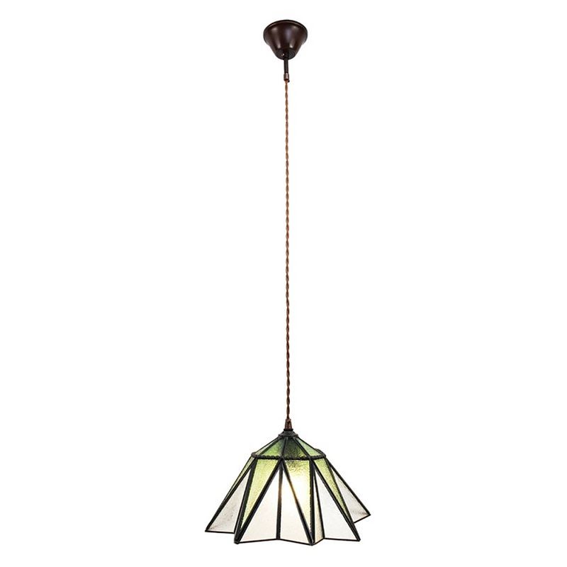 Foto van Clayre & eef transparente hanglamp tiffany ø 31*107 cm e27/max 1*40w 5ll-6222