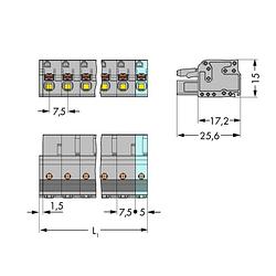 Foto van Wago 2231-208/026-000 female behuizing-kabel 2231 totaal aantal polen 8 rastermaat: 7.50 mm 25 stuk(s)