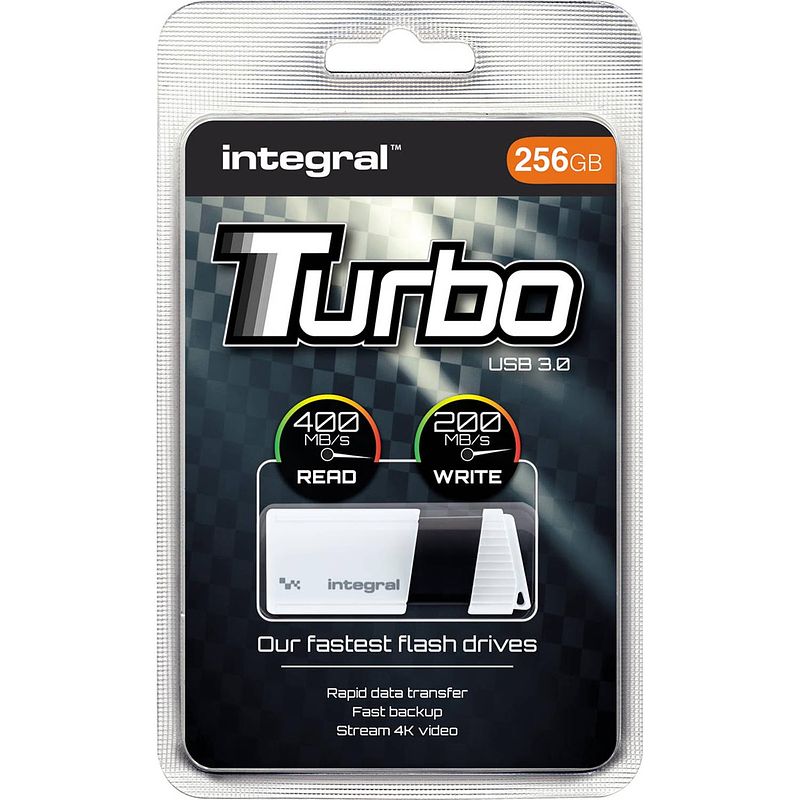 Foto van Integral turbo usb 3.0 stick, 256 gb