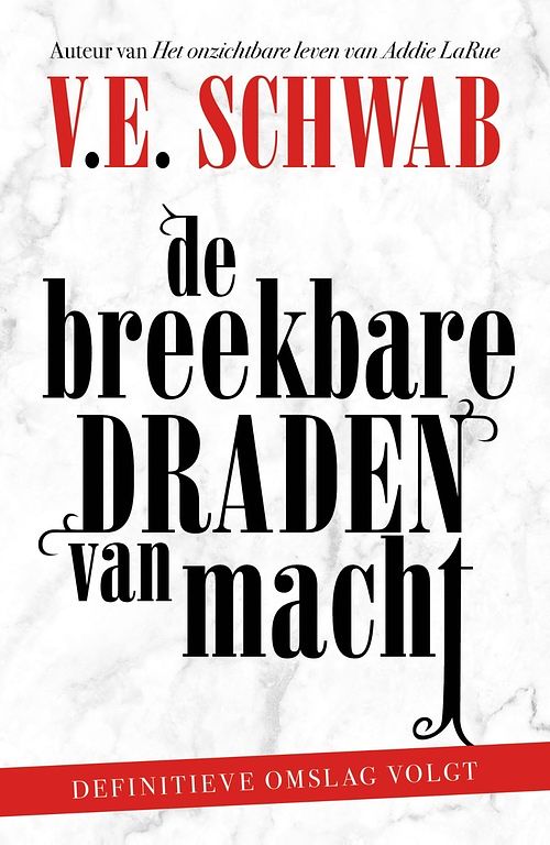 Foto van De breekbare draden van de macht - v.e. schwab - ebook