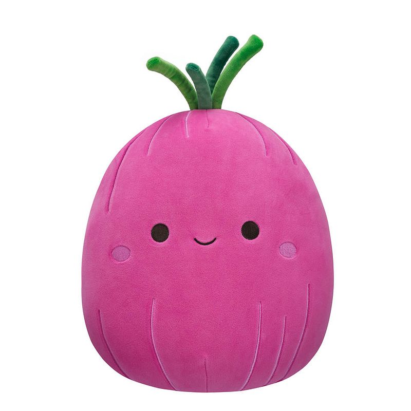 Foto van Squishmallows knuffel azizbek de rode ui - 30 cm