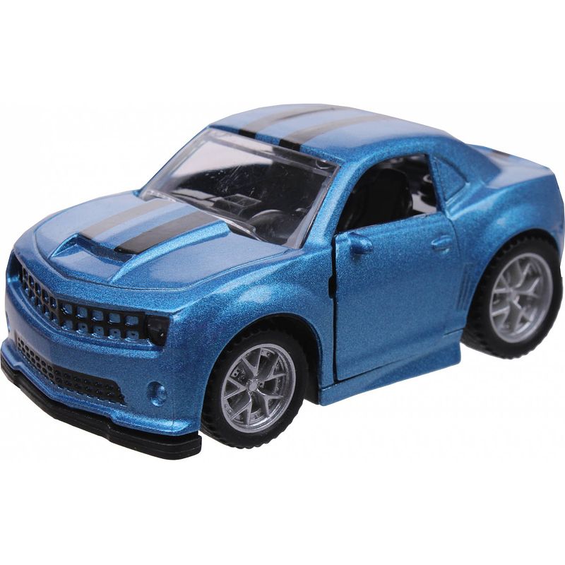 Foto van Luna auto speed streep 7,5 x 4,5 x 3,5 cm 1:48 diecast blauw