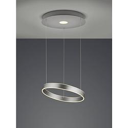 Foto van Moderne hanglamp logan - metaal - grijs