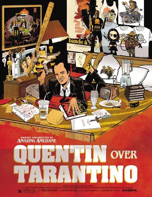 Foto van Quentin over tarantino - amazing améziane - hardcover (9789089882875)