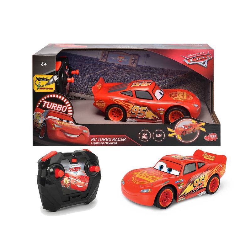 Foto van Disney cars 3 rc turbo racer lightning mcqueen