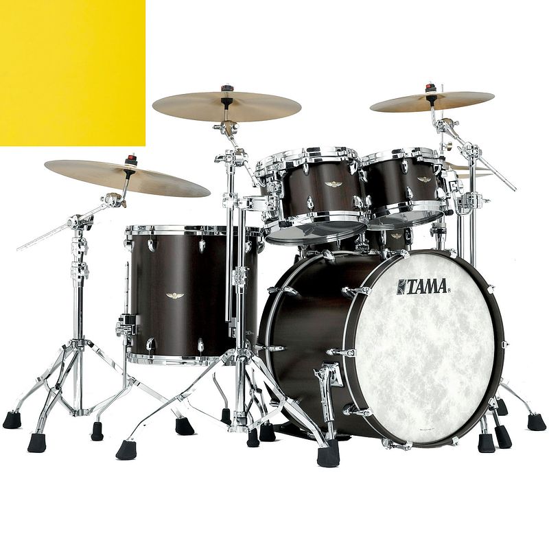 Foto van Tama tw42rzs-syl star walnut shellset sunny yellow lacquer