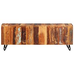 Foto van The living store tv-kast vintage meerkleurig hout - 110x30x40 cm