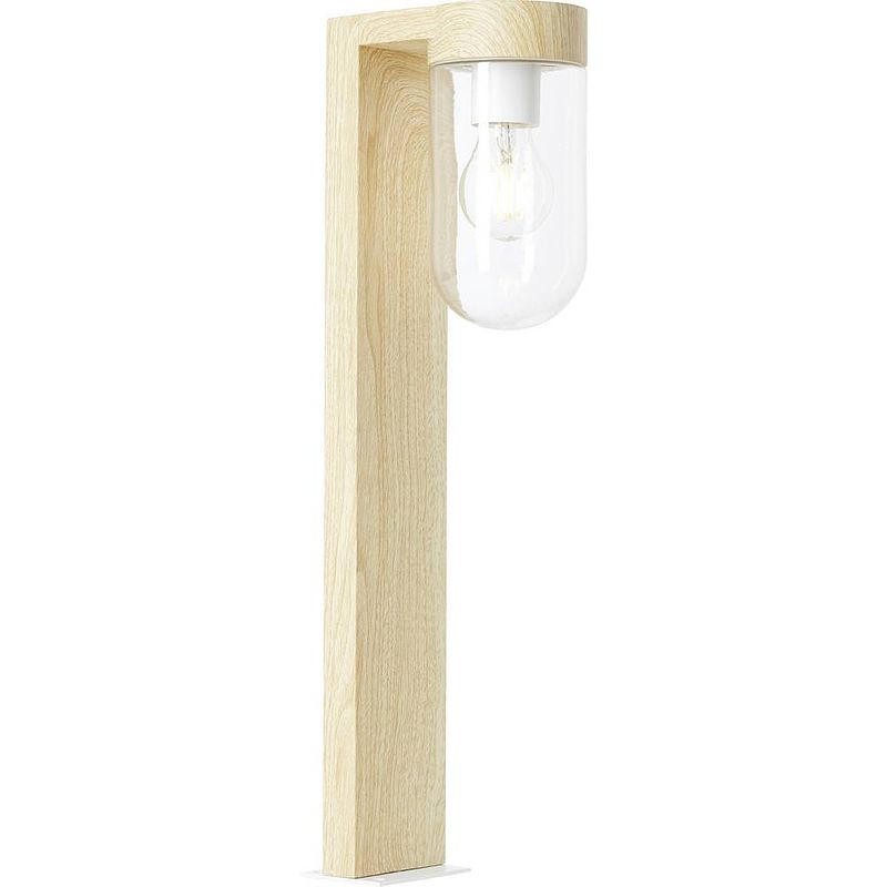 Foto van Brilliant 96373/09 cabar staande buitenlamp e27 natuur, wit