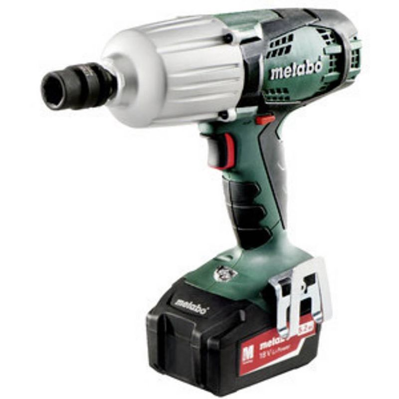 Foto van Metabo ssw 18 ltx 600 602198650 accu-slagmoersleutel lihd incl. 2 accus, incl. accessoires