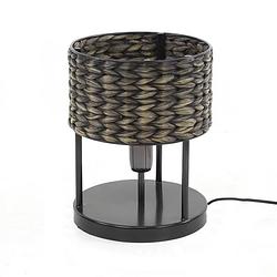 Foto van Hoyz collection - tafellamp 1l tower waterhyacint - zwart nikkel